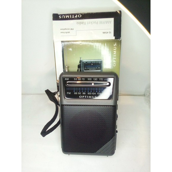 Radio Shack Optimus AM/FM Radio Cat No.12-454A Vintage-NEVER USED- New In Box